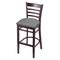 Holland Bar Stool Co 30" Bar Stool, Dark Cherry Finish, Canter Grey Seat 314030DC007 - alternate 1
